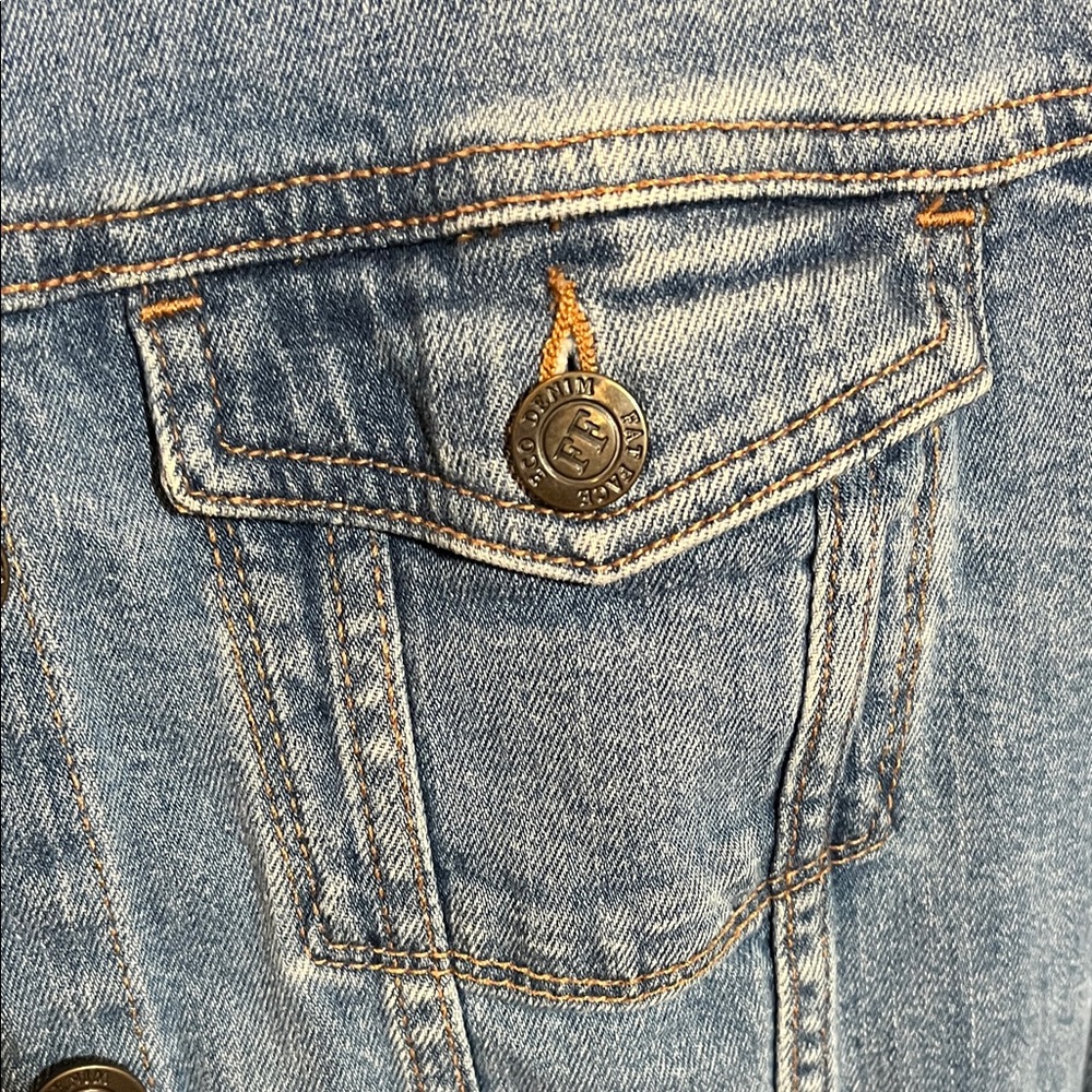 Fat Face light blue denim jacket - Tasha Denim Jacket - Size 6 - Picture 6 of 11